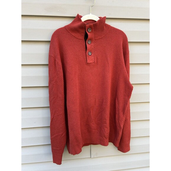 VTG Alan Flusser Men’s Knit Grandpa Style Quilted Sweater Size L Classic Preppy - Picture 4 of 8